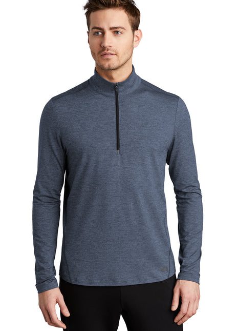 OGIO ® Force 1/4-Zip OE341 - Blue Indigo Heather | OGIO
