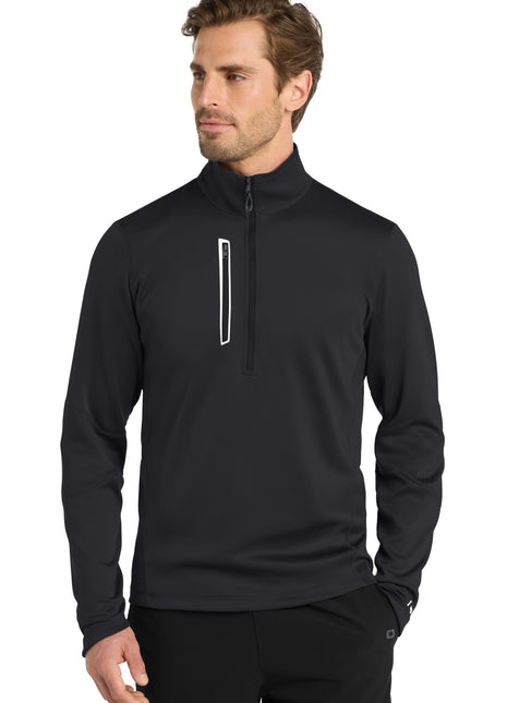 OGIO® Fulcrum 1/4-Zip. OE701 - Blacktop | OGIO