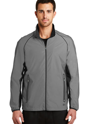 OGIO® Flash Jacket. OE711 - Reflective/ Blacktop | OGIO