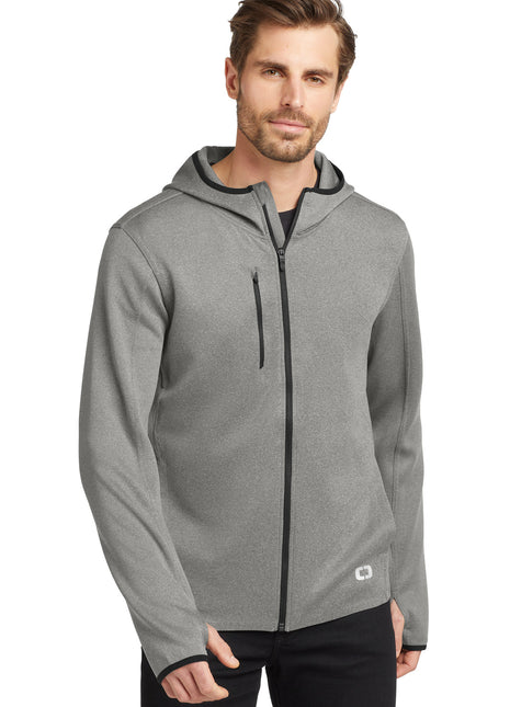 OGIO ® Stealth Full-Zip Jacket. OE728 - Heather Grey | OGIO