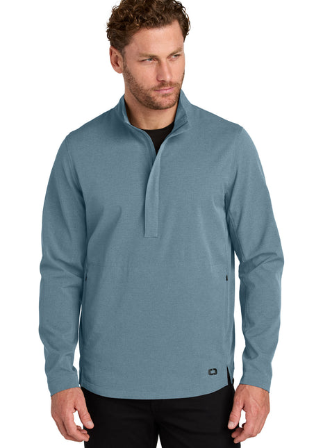 OGIO® Aspect 1/2-Zip Pullover OG1003 - Blue Mist | OGIO
