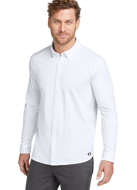 OGIO ®  Code Stretch Long Sleeve Button-Up. OG145 - Bright White | OGIO