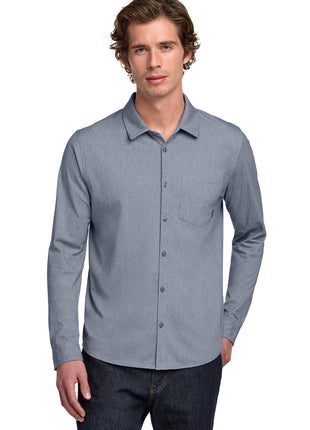 OGIO® Extend Long Sleeve Button-Up OG161 - Deep Blue Heather | OGIO