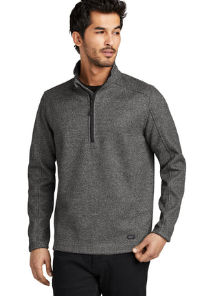 OGIO® Grit Fleece 1/2-Zip OG729 - Diesel Grey Heather | OGIO