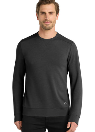 OGIO® Luuma Flex Long Sleeve Crew OG825 - Tarmac Grey Heather | OGIO