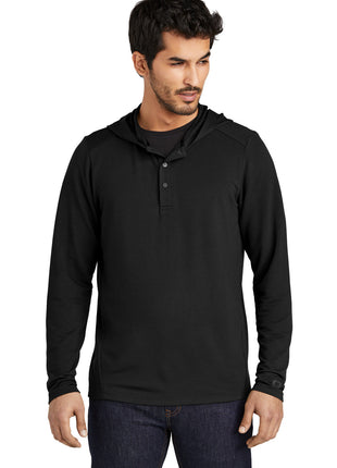 OGIO® Luuma Flex Hooded Henley OG826 - Blacktop | OGIO