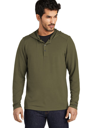 OGIO® Luuma Flex Hooded Henley OG826 - Deep Olive | OGIO