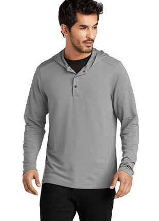 OGIO® Luuma Flex Hooded Henley OG826 - Petrol Grey Heather | OGIO