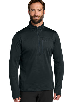 LIMITED EDITION Outdoor Research® Tech Grid 1/4-Zip Fleece OR322267 - Black | Outdoor Research