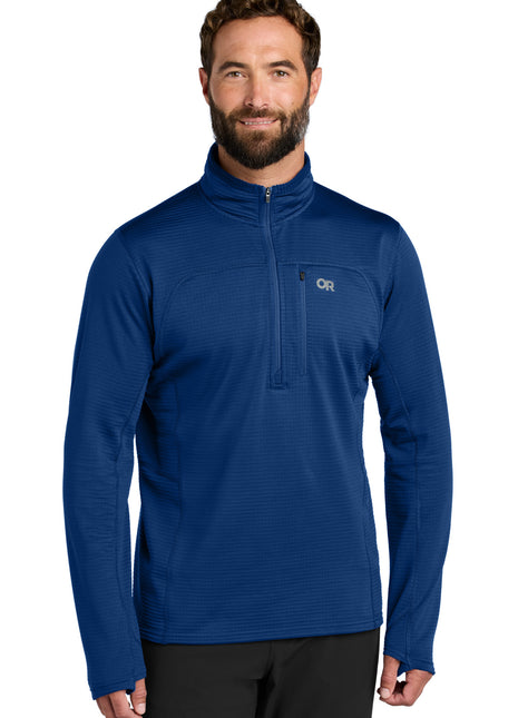 LIMITED EDITION Outdoor Research® Tech Grid 1/4-Zip Fleece OR322267 - Galaxy Blue | Outdoor Research