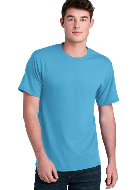 Port & Co™ Core Blend Recycled Tee PC01 - Aquatic Blue | Port & Co