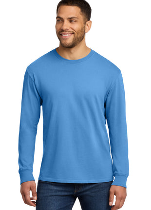 Port & Co™ Beach Wash® Garment-Dyed Long Sleeve Tee PC099LS - Blue Moon | Port & Co