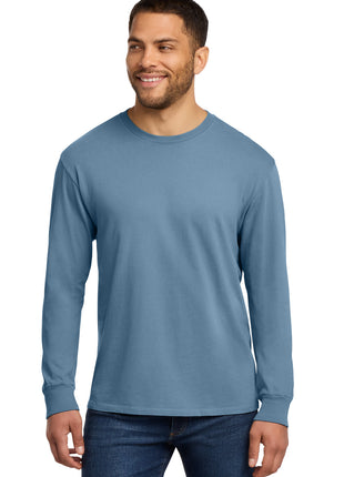 Port & Co™ Beach Wash® Garment-Dyed Long Sleeve Tee PC099LS - Mist | Port & Co