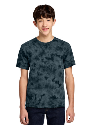 Port & Co™ Youth Crystal Tie-Dye Tee PC145Y - Black | Port & Co