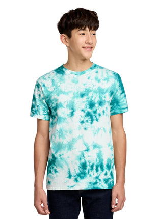 Port & Co™ Youth Crystal Tie-Dye Tee PC145Y - Teal | Port & Co