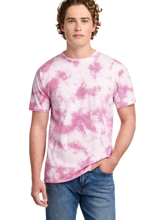 Port & Co™ Crystal Tie-Dye Tee PC145 - Bright Pink | Port & Co
