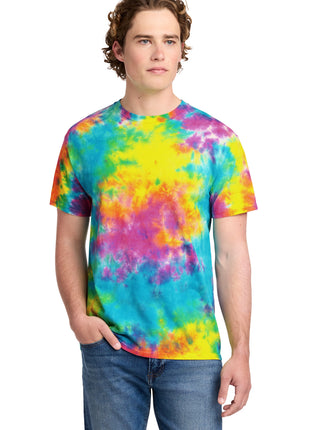 Port & Co™ Crystal Tie-Dye Tee PC145 - Jeweltone Colorburst | Port & Co