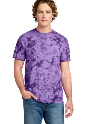 Port & Co™ Crystal Tie-Dye Tee PC145 - Purple | Port & Co