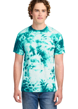 Port & Co™ Crystal Tie-Dye Tee PC145 - Teal | Port & Co