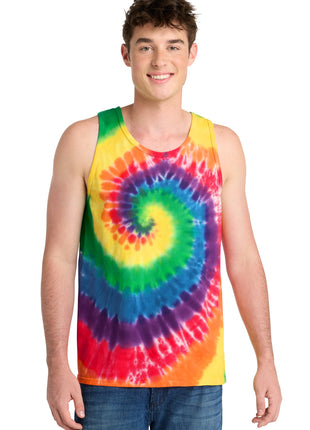 Port & Co™ Tie-Dye Tank Top.  PC147TT - Rainbow | Port & Co