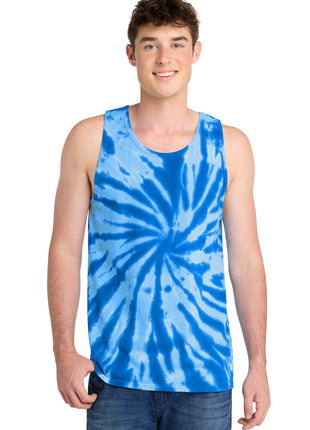 Port & Co™ Tie-Dye Tank Top.  PC147TT - Royal | Port & Co