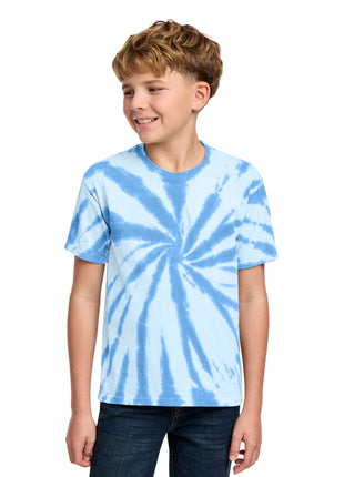 Port & Co™ Youth Tie-Dye Tee. PC147Y - Light Blue | Port & Co