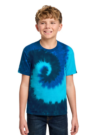Port & Co™ Youth Tie-Dye Tee. PC147Y - Ocean Rainbow | Port & Co