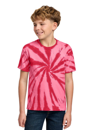 Port & Co™ Youth Tie-Dye Tee. PC147Y - Red | Port & Co