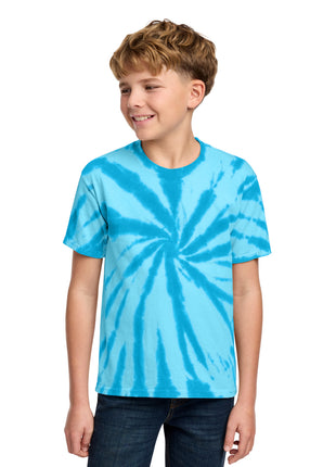 Port & Co™ Youth Tie-Dye Tee. PC147Y - Turquoise | Port & Co