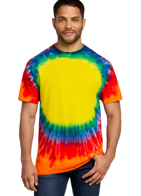 Port & Co™ Window Tie-Dye Tee. PC149 - Rainbow | Port & Co