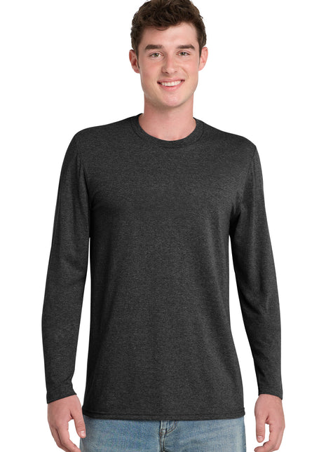 Port & Co™ Tri-Blend Long Sleeve Tee. PC330LS - Black Heather | Port & Co