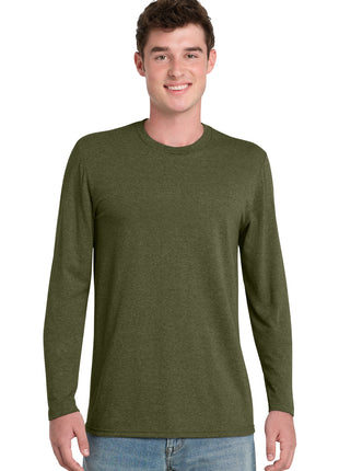 Port & Co™ Tri-Blend Long Sleeve Tee. PC330LS - Military Green Heather | Port & Co