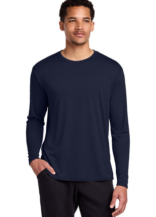 Port & Co™ Long Sleeve Performance Tee. PC380LS - Deep Navy | Port & Co