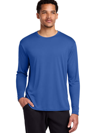 Port & Co™ Long Sleeve Performance Tee. PC380LS - Royal | Port & Co