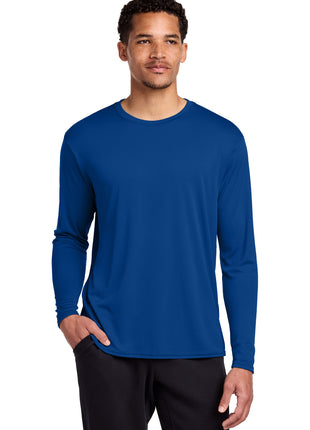 Port & Co™ Long Sleeve Performance Tee. PC380LS - True Royal | Port & Co