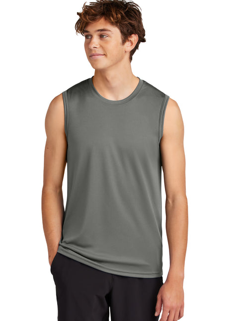 Port & Co™ Performance Sleeveless Tee PC380SL - Charcoal | Port & Co