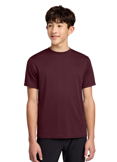Port & Co™ Youth Performance Tee. PC380Y - Athletic Maroon | Port & Co