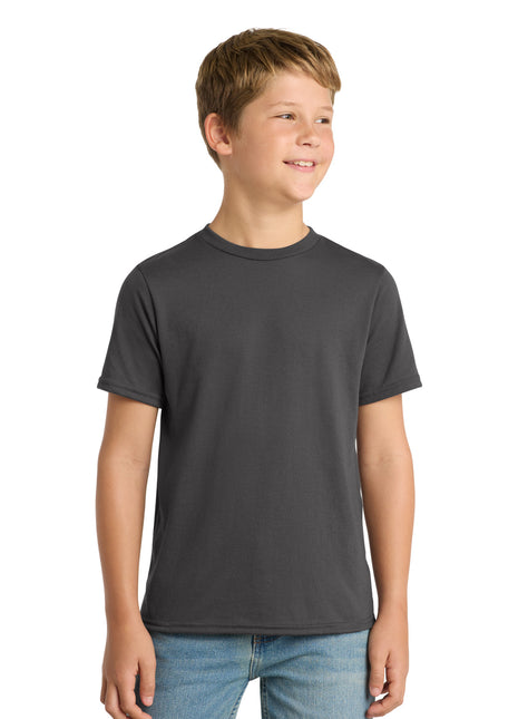 Port & Co™ Youth Performance Blend Tee. PC381Y - Charcoal | Port & Co