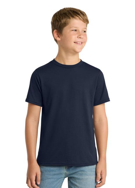 Port & Co™ Youth Performance Blend Tee. PC381Y - Deep Navy | Port & Co