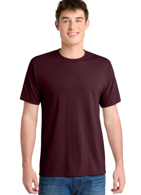 Port & Co™ Performance Blend Tee. PC381 - Athletic Maroon | Port & Co