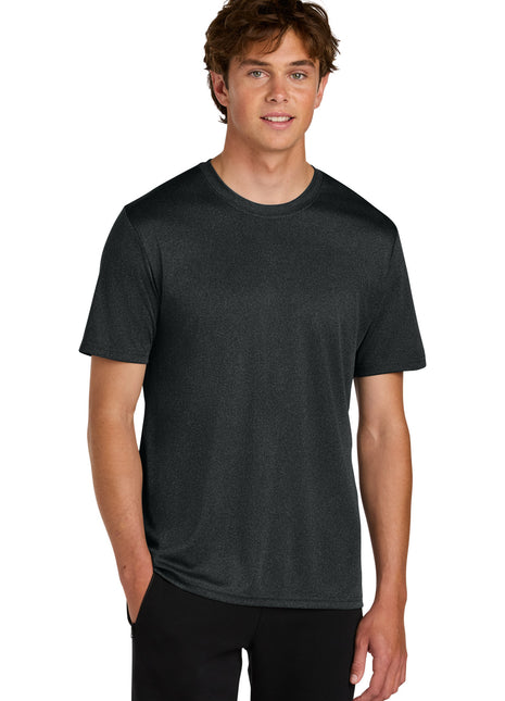Port & Co™ Heather Performance Tee PC390 - Black Heather | Port & Co