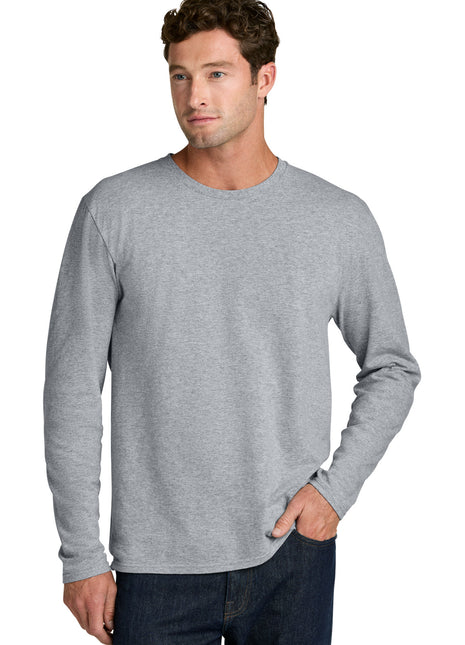 Port & Co™ Easy Cotton Long Sleeve Tee PC43LS - Athletic Heather | Port & Co