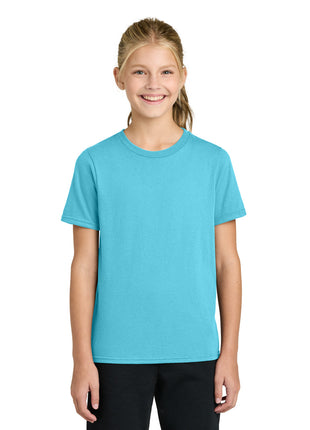 Port & Co™ Youth Easy Cotton Tee PC43Y - Aquatic Blue | Port & Co