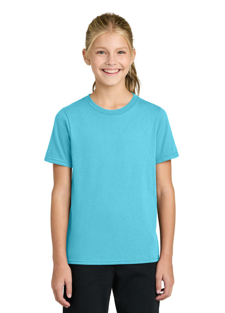 Port & Co™ Youth Easy Cotton Tee PC43Y - Aquatic Blue | Port & Co