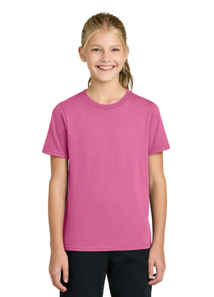 Port & Co™ Youth Easy Cotton Tee PC43Y - Awareness Pink | Port & Co