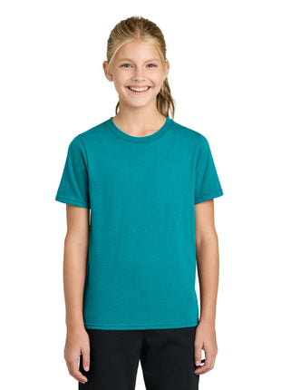 Port & Co™ Youth Easy Cotton Tee PC43Y - Bright Aqua | Port & Co