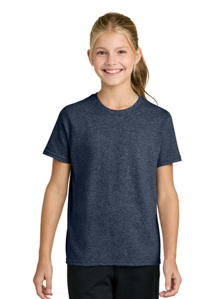 Port & Co™ Youth Easy Cotton Tee PC43Y - Heather Navy | Port & Co