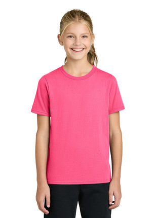 Port & Co™ Youth Easy Cotton Tee PC43Y - Neon Pink | Port & Co
