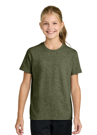 Port & Co™ Youth Easy Cotton Tee PC43Y - Olive Drab Green Heather | Port & Co