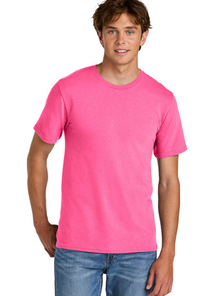 Port & Co™ Easy Cotton Tee PC43 - Neon Pink | Port & Co